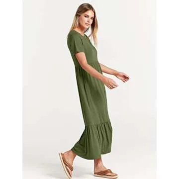 Stylish ANRABESS Women's Casual Summer Maxi Dress