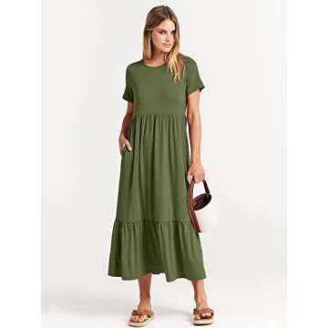 Stylish ANRABESS Women's Casual Summer Maxi Dress