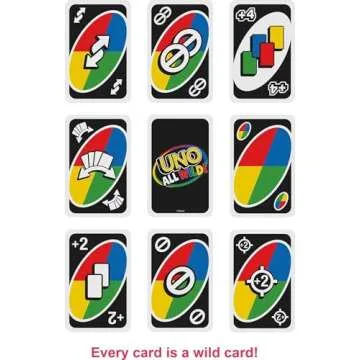 Mattel Games UNO All Wild Card Game for Family, Parties & Travel in Collectible Tin Where All Cards Are Wild, 2 to 10 Players (Amazon Exclusive)