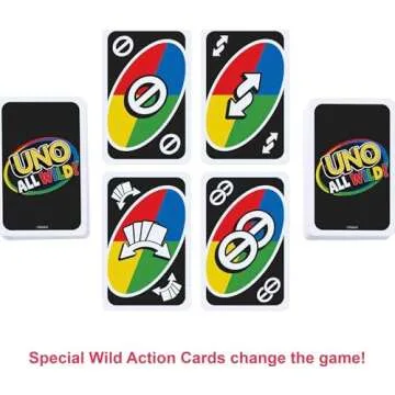 Mattel Games UNO All Wild Card Game for Family, Parties & Travel in Collectible Tin Where All Cards Are Wild, 2 to 10 Players (Amazon Exclusive)