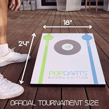POPDARTS Board Edition (1 Board) - Fun Backyard, Indoor or Outdoor Toss Game - Requires Skill - Easy Set Up & Fun to Play!