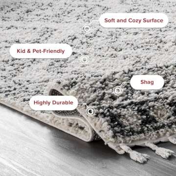 nuLOOM Vasiliki Moroccan Shag Tasseled Area Rug - Comfort for All