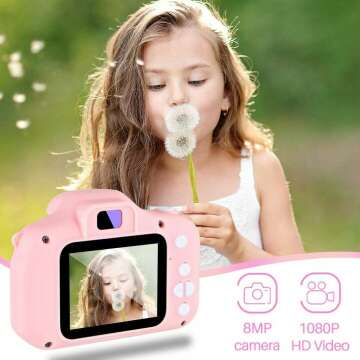 NINE CUBE Kids Camera for 3-7 Year Olds - 1080P