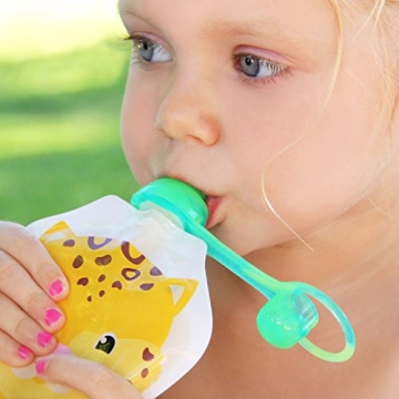 ChooMee SoftSip Pouch Tops, No Spill & Baby Safe