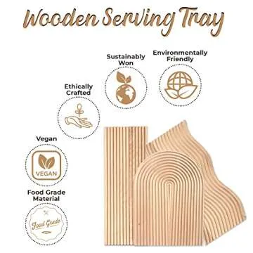 Starkwood Bamboo Wood Tray Set for Every Occasion