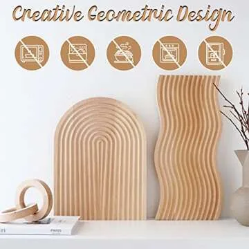 Starkwood Bamboo Wood Tray Set for Every Occasion