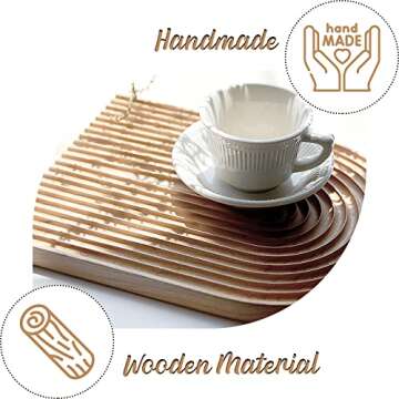 Starkwood Bamboo Wood Tray Set for Every Occasion