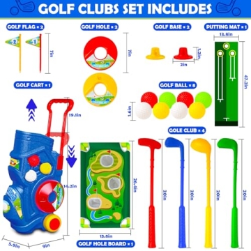 GMAOPHY Toddler Golf Club Set for Kids 1-6 Years