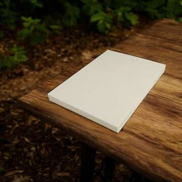 Handmade Lokta Vintage 8.5x11" Printer Paper for Laser and Inkjet Printing (100 Sheets, Natural)