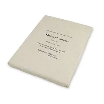 Handmade Lokta Vintage Printer Paper - Eco-Friendly & Versatile