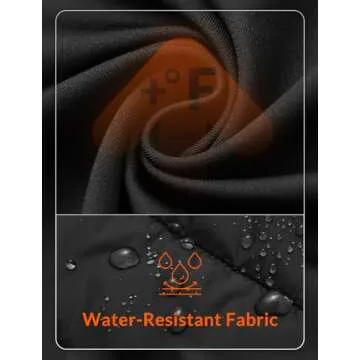 BALEAF Men's Insulated Warm Jacket Thermal Hybrid Hiking Mid Layer Full Zip Jackets Stand Collar Runing Outdoor Skiing Black XL