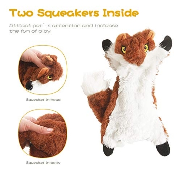 FIREOR Dog Squeak Toys - No Stuffing Plush Pet Supplies