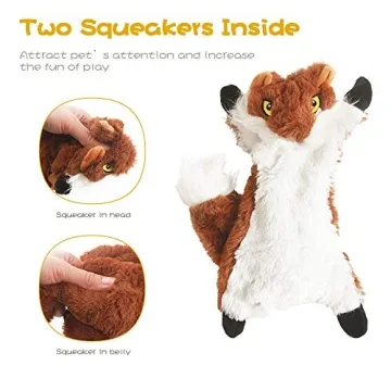 FIREOR Dog Squeak Toys - No Stuffing Plush Pet Supplies