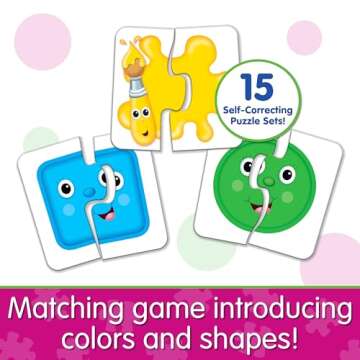 The Learning Journey: My First Match It - Colors and Shapes - 15 Piece Self-Correcting Matching Puzz...