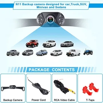 Easy to Install HD Backup Camera with Night Vision