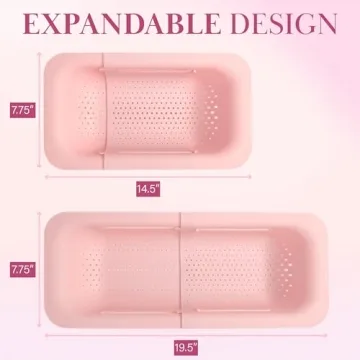 Paris Hilton Expandable Colander for Stylish Kitchen Use