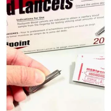 Precision MEDIPOINT Stainless Steel Lancets - 200ct Pack