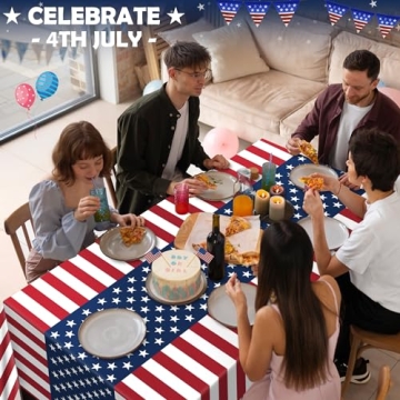 4th of July Tablecloths - Stylish 2 Pack for Celebrations