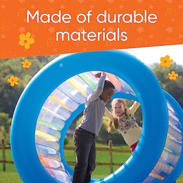 HearthSong Giant Inflatable Kids Wheel for Active Outdoor Fun