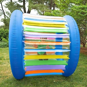 HearthSong Giant Inflatable Kids Wheel for Active Outdoor Fun