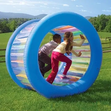 HearthSong Giant Inflatable Kids Wheel for Active Outdoor Fun