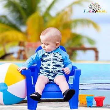 Funnycokid Baby One Piece Swimsuit with UPF 50+ Protection