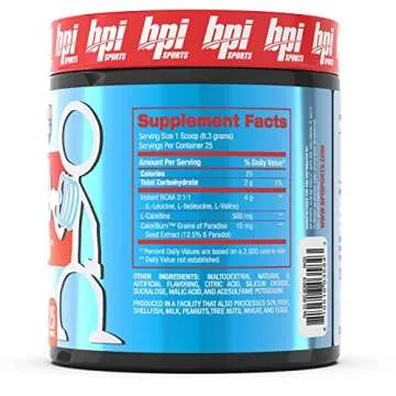 BPI Sports Best BCAA Shredded - Caffeine-Free Thermogenic Recovery Formula - BCAA Powder - Lean Muscle Building - Accelerated Recovery - Weight Loss - Hydration - Fruit Punch - 25 Servings - 9.7 oz.