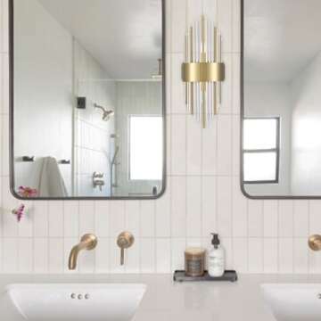 TEENYO Crystal Wall Sconces Set of Two Gold Finish