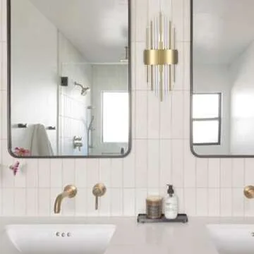 TEENYO Crystal Wall Sconces Set of Two Gold Finish