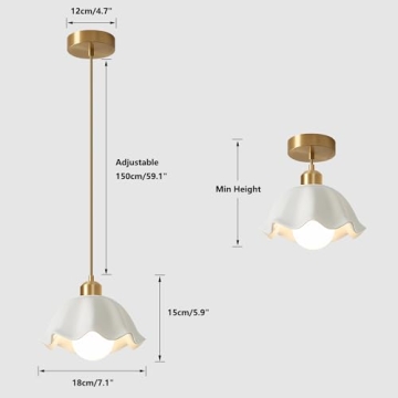 Elegant Fulesi Mini Pendant Light - Retro Ceramic Design