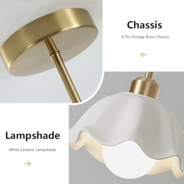 Elegant Fulesi Mini Pendant Light - Retro Ceramic Design