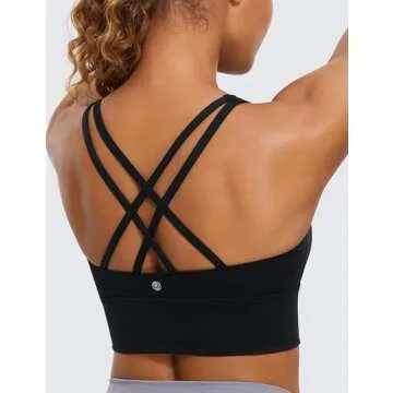 Shop CRZ YOGA Longline Sports Bra - Medium Impact Bra