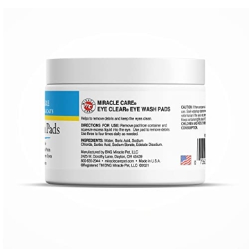 Miracle Care Eye Wash Pads for Cats and Dogs - 90 Count