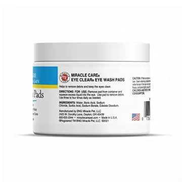 Miracle Care Eye Wash Pads for Cats and Dogs - 90 Count