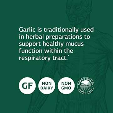 Standard Process Garlic (Organic Garlic) - Whole Food Antioxidant, Immune Support, Cholesterol, Lung Health, Liver Support and Blood Circulation with Organic Parsley - Gluten Free - 90 Capsules