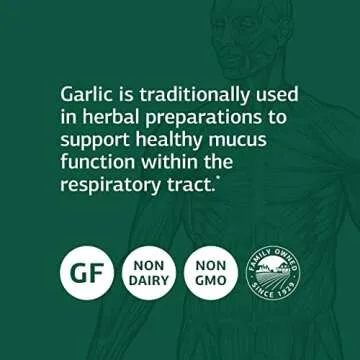 Standard Process Garlic (Organic Garlic) - Whole Food Antioxidant, Immune Support, Cholesterol, Lung Health, Liver Support and Blood Circulation with Organic Parsley - Gluten Free - 90 Capsules