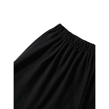 LYANER Women's Pajamas Set Heart Print Button Short Sleeve Shirt with Shorts Sleepwear PJs Set Black Medium