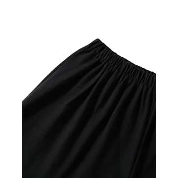 LYANER Women's Pajamas Set Heart Print Button Short Sleeve Shirt with Shorts Sleepwear PJs Set Black Medium