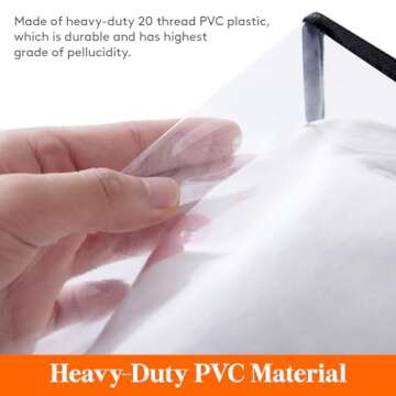 Lifewit 4 Pack Clear Clothes Storage Bags, 40L Plastic Blanket Storage Bags, Vinyl Foldable Moving B...