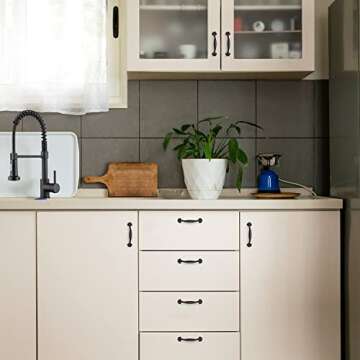 Ravinte 20 Pack Matte Black Cabinet Handles for Home