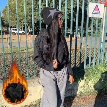 Y2k Hat Grunge Accessories Slouchy Beanies for Women Vintage Beanies Winter Warm Hat for Men Women Knitted Beanies (Black,One Size)