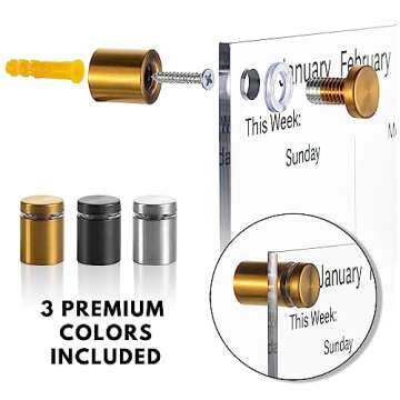 Merely Home Acrylic Wall Calendar | Elegant Planning Tool