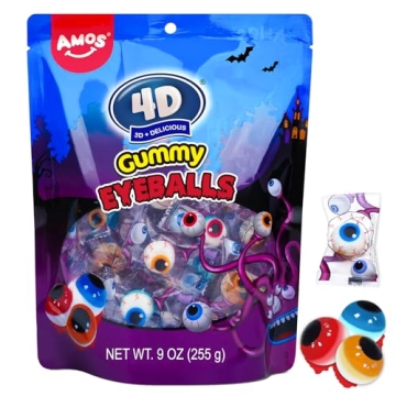 Amos Gummy Eyeball Halloween Candy - Perfect Edible Eye Treats for All Occasions
