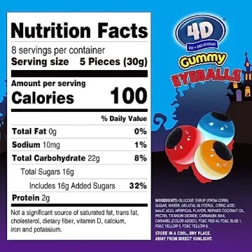 Amos Gummy Eyeballs Candy for Halloween Fun