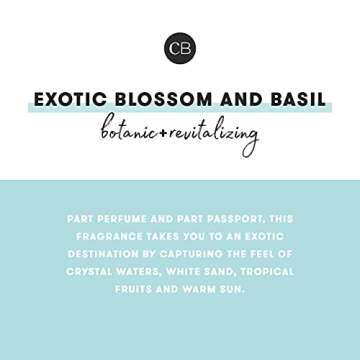 Capri Blue Gilded Muse Faceted Jar Scented Candle - Exotic Blossom and Basil - 11 Ounce