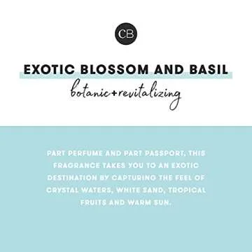 Capri Blue Gilded Muse Faceted Jar Scented Candle - Exotic Blossom and Basil - 11 Ounce