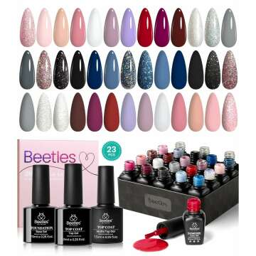 Beetles 23Pcs Gel Nail Polish Set - Nail Art Kit