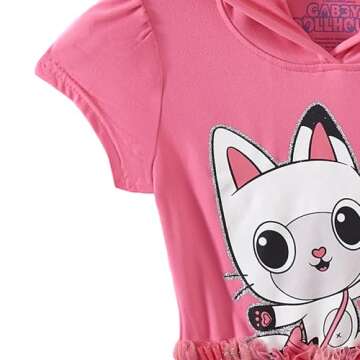 DREAMWORKS GABBY'S DOLLHOUSE Girls Cosplay Dress with Ears