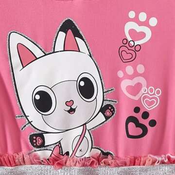 DREAMWORKS GABBY'S DOLLHOUSE Girls Cosplay Dress with Ears