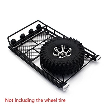 Durable Roof Rack with LED Lights for 1:10 RC Crawlers